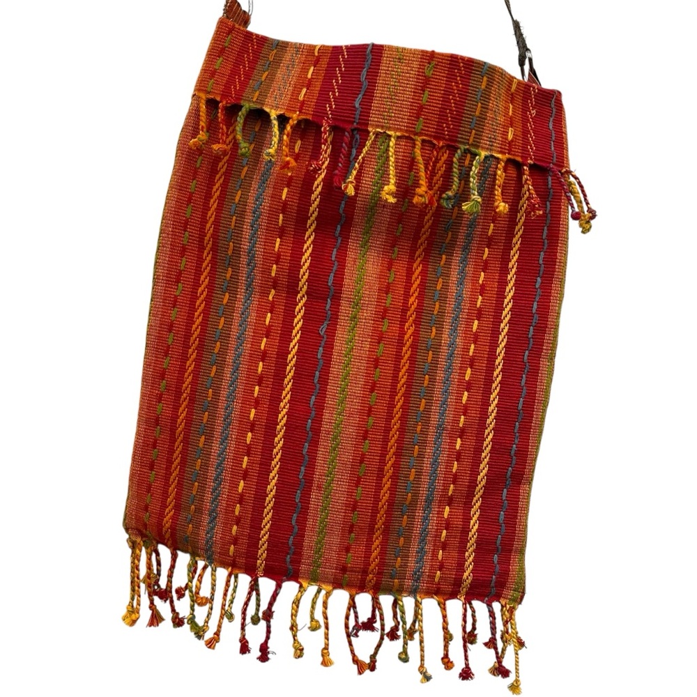 Colorful Fringe Satchel Tote